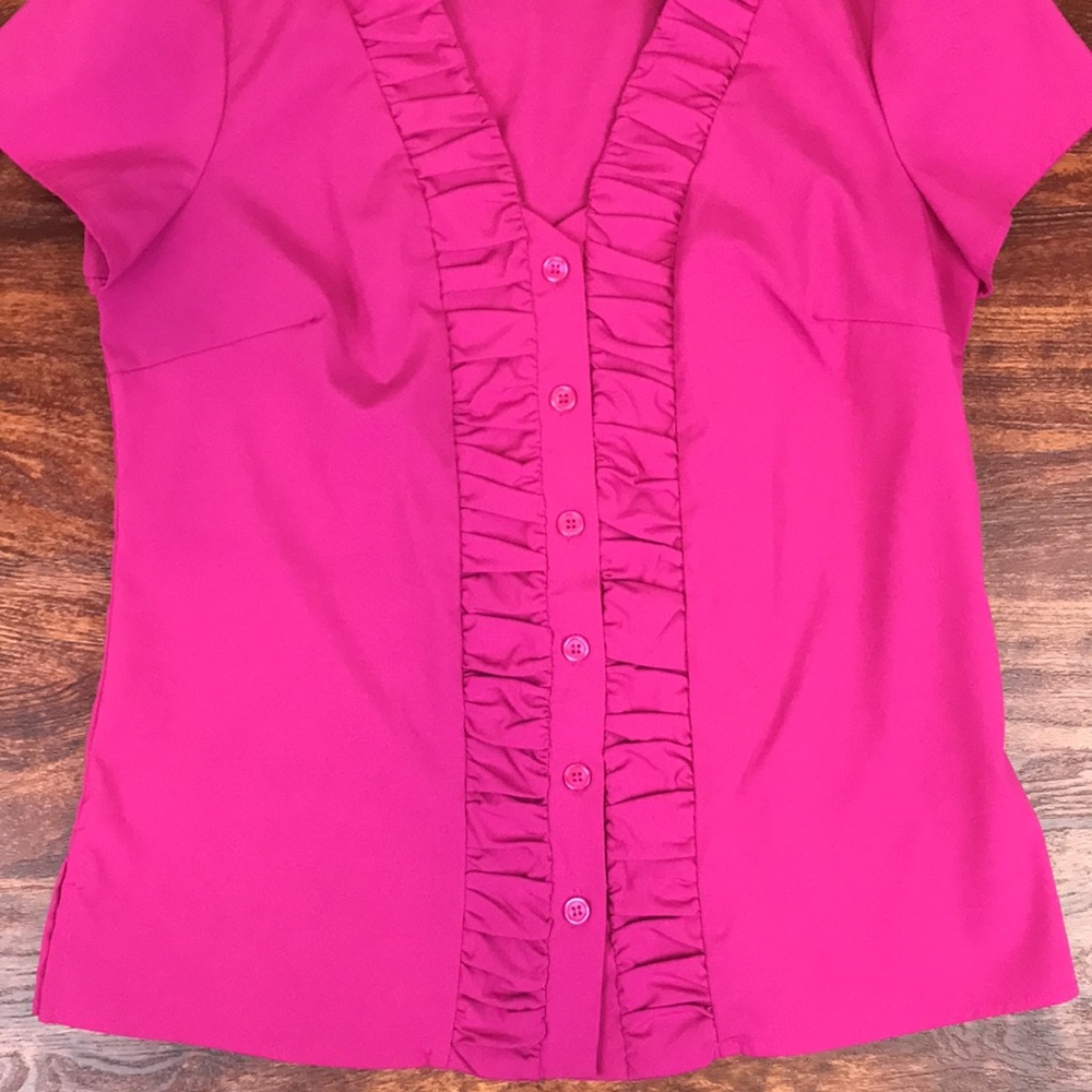 Magenta Button down - Picture 5 of 6